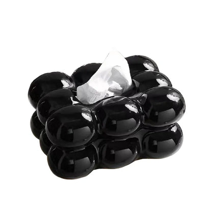 Ceramic Tissue Box Cotton Candy Drawer Napkin Carton Paper Towel Holder Drawer Tray Household Storage Dining Table Tissue Box