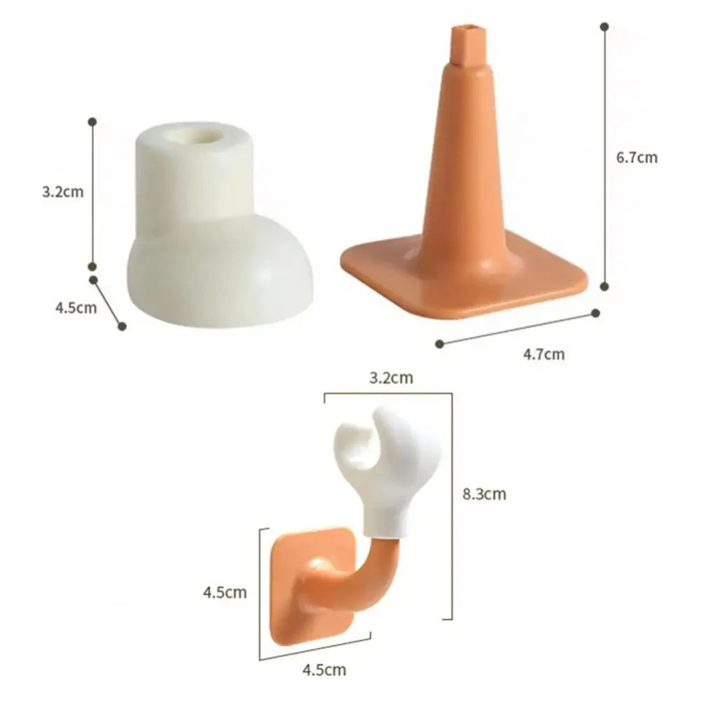 2Pcs DIY Tissue Box Decorative Foot Legs Self-adhesive Multifunctional Trash Can Hand Hook Holder Decoration Decorative Stuff